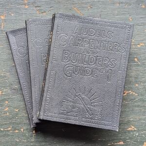 Antique Audels Carpenter And Builders Guide Books 1-3, 1922